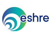 A green and blue circular logo next to blue text that reads ESHRE on a white background.