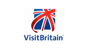Visit Britain logo on white background. 