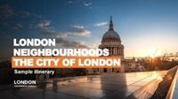 City of London itinerary cover.