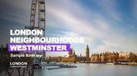 Westminster itinerary cover.